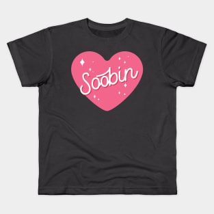 TXT Soobin name heart Kids T-Shirt